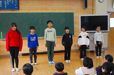 ３学期の目標発表